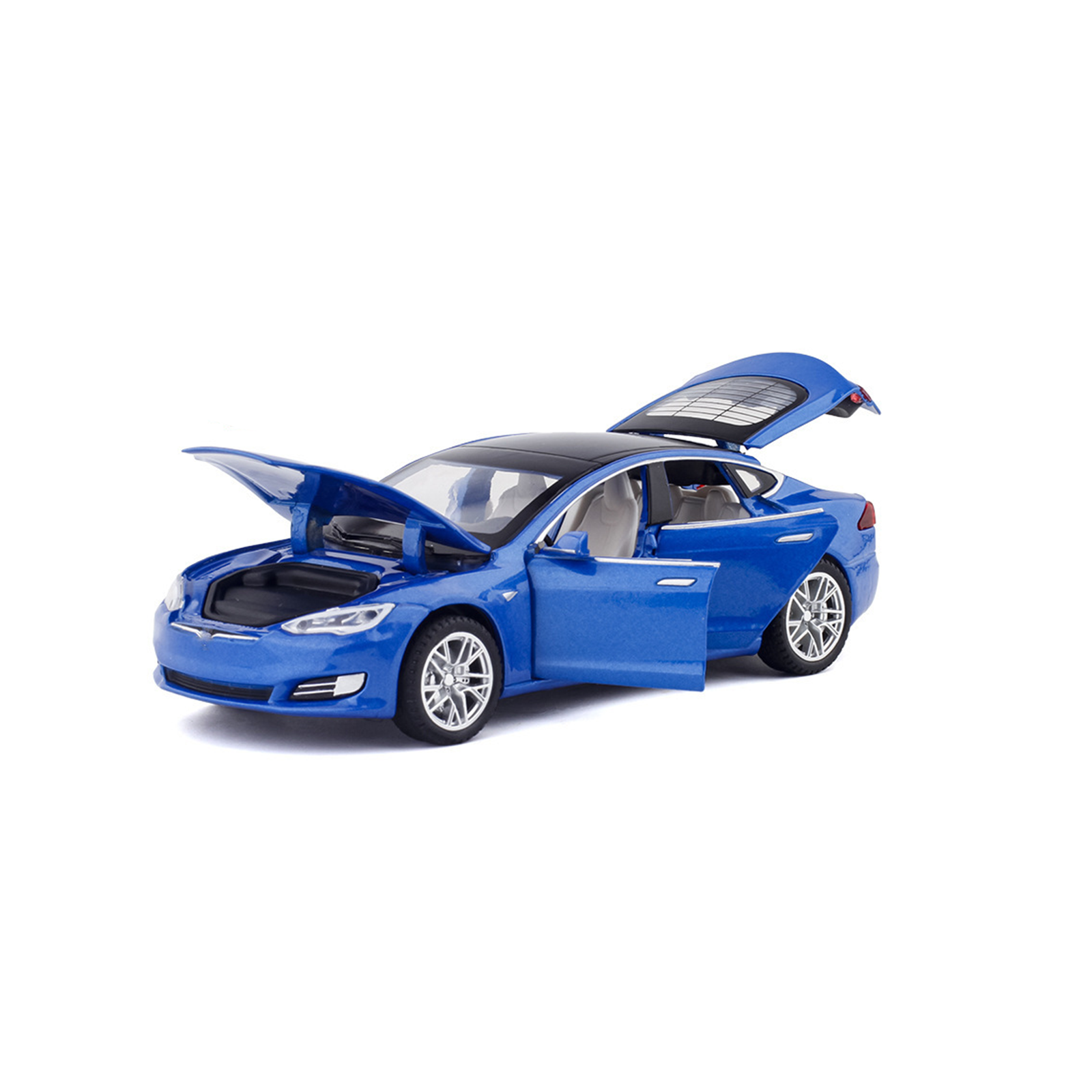 

Масштабная модель автомобиля Tesla Model S 1/32 blue