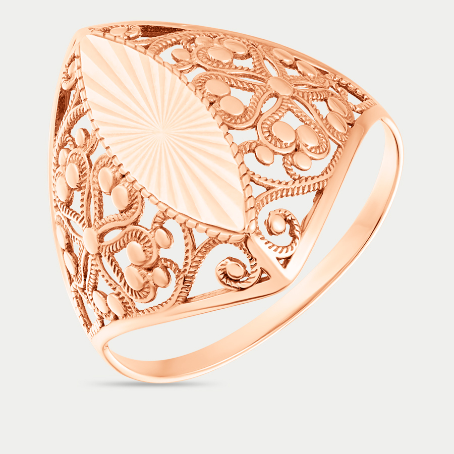 Кольцо из розового золота р. 19 Atoll 4154А