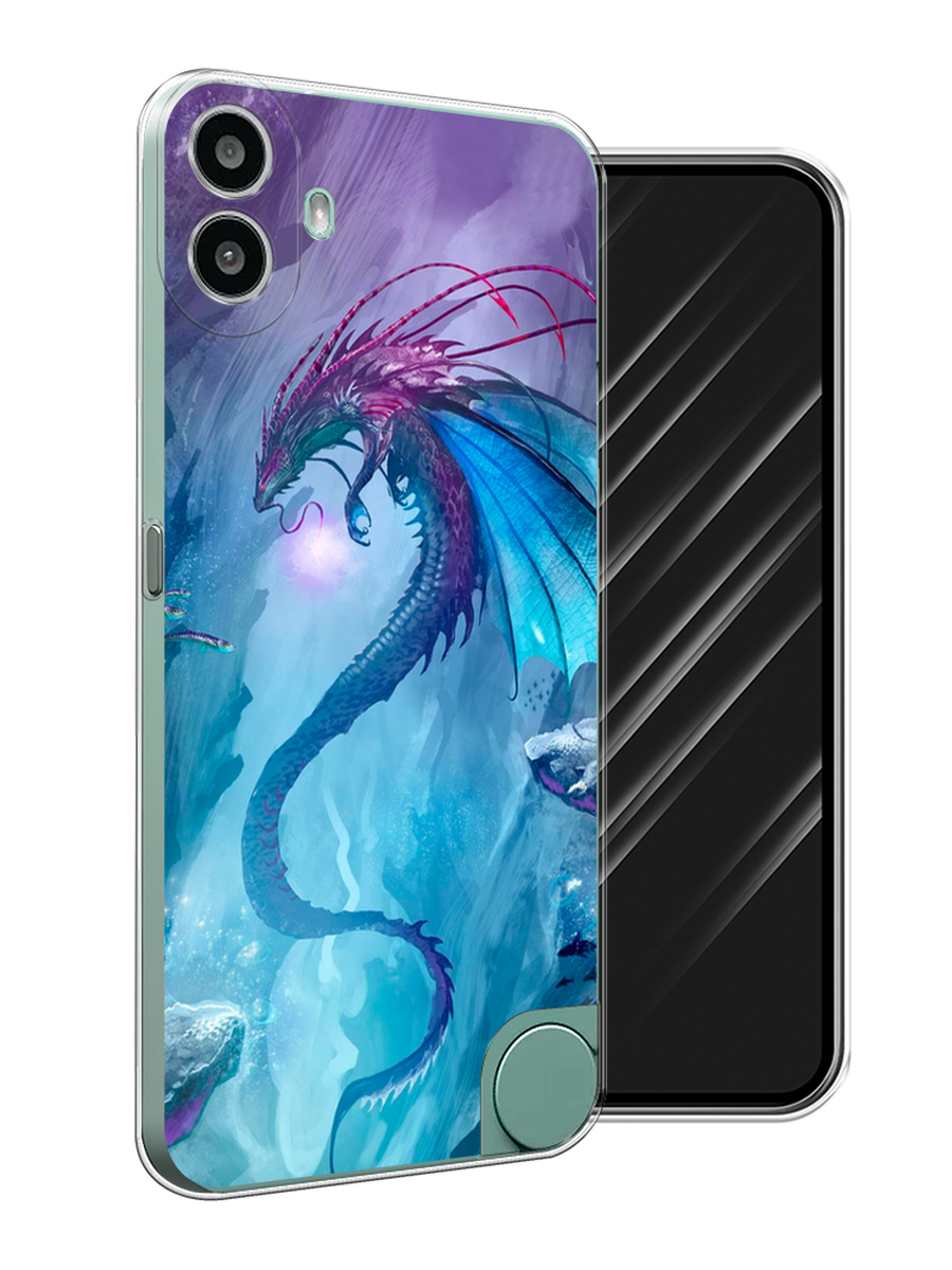 

Чехол Awog на CMF Phone 1 "Водный дракон", Голубой;фиолетовый;синий, 3300450-1