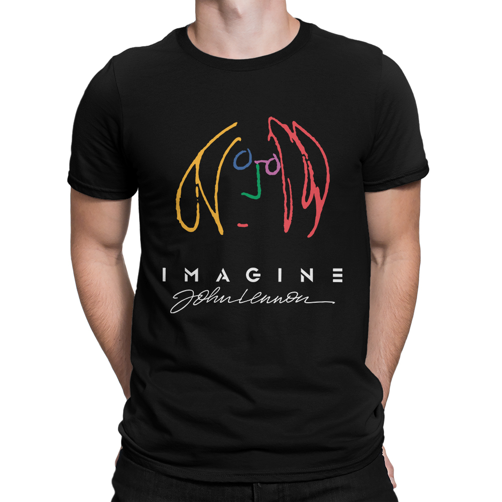 

Футболка мужская Dream Shirts John Lennon - Imagine 357189222 черная 2XL, John Lennon - Imagine 357189222
