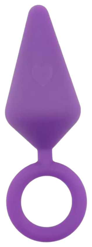 фото Фиолетовая анальная пробка с кольцом candy plug s - 7,1 см. chisa novelties