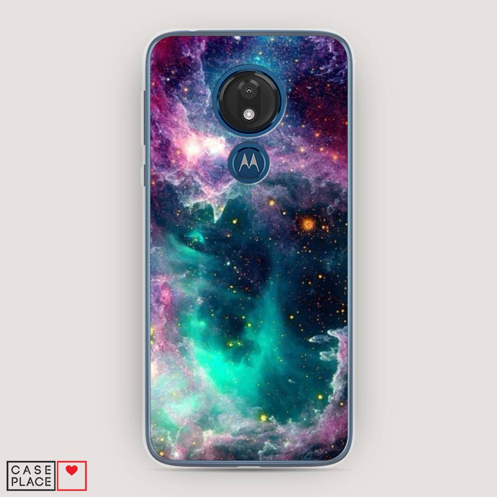 

Чехол для Motorola Moto G7 "Звездные облака", Розовый;бежевый, 241150-2
