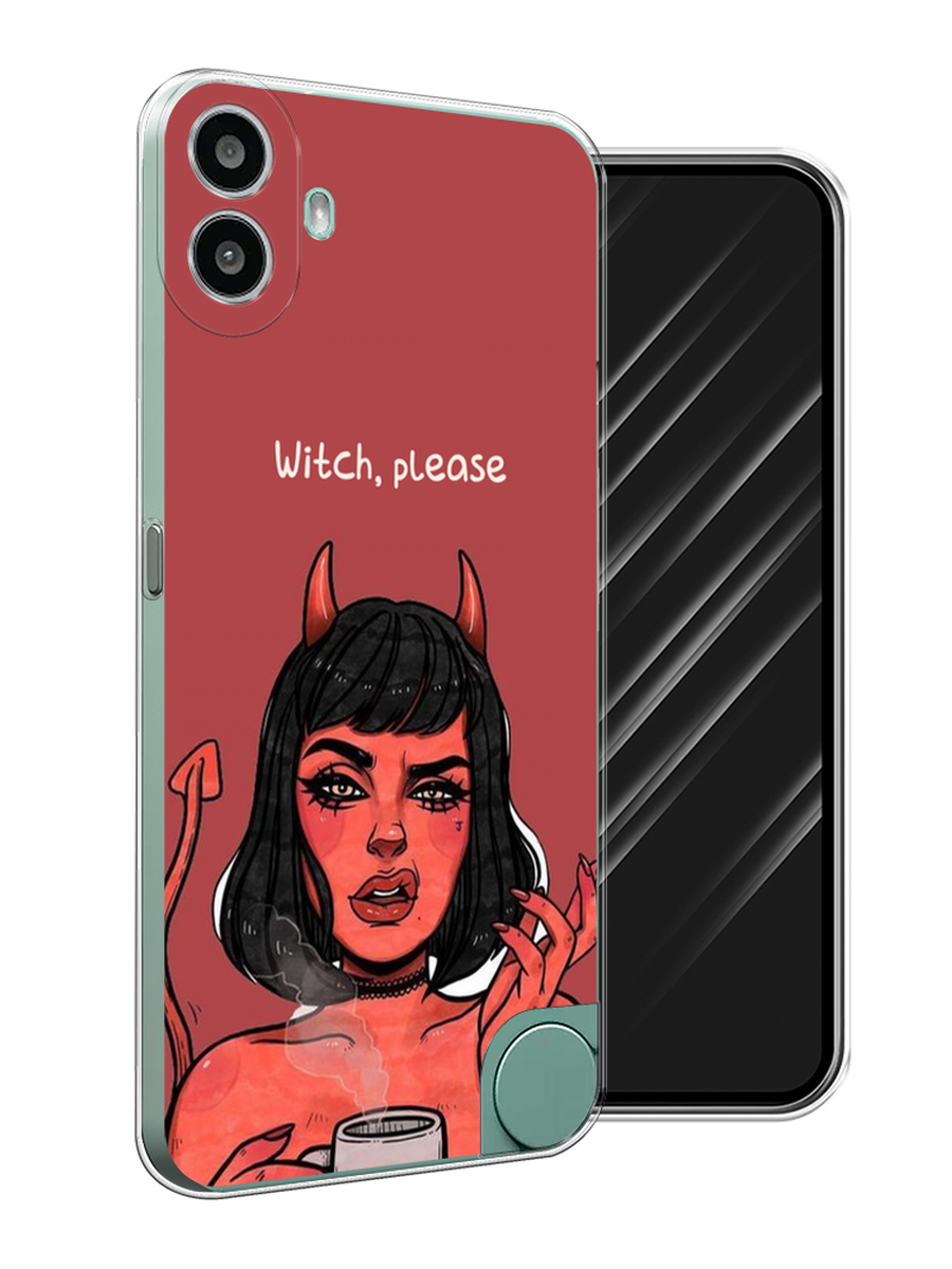 

Чехол Awog на CMF Phone 1 "Evil Girl", Бордовый;черный, 3300450-1