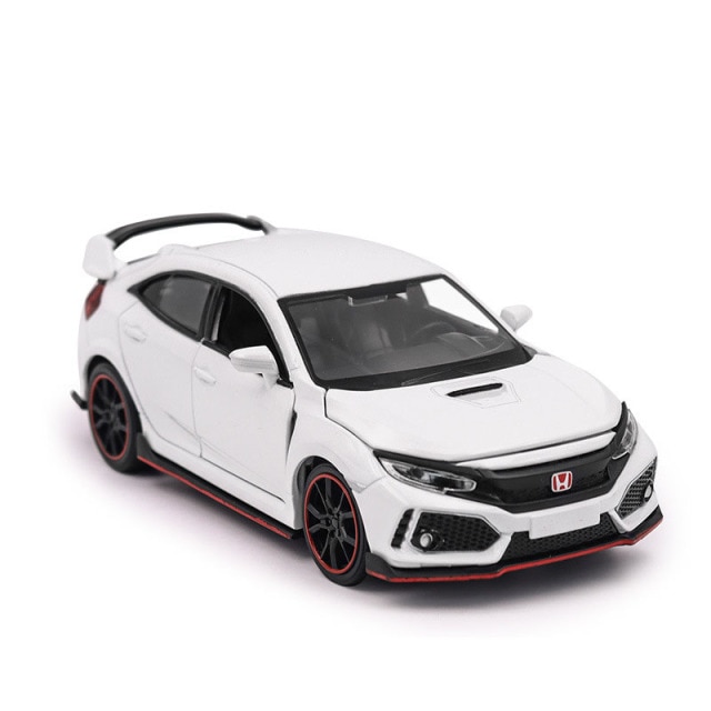 

Масштабная модель автомобиля Honda Civic Type-R в масштабе 1/32 white