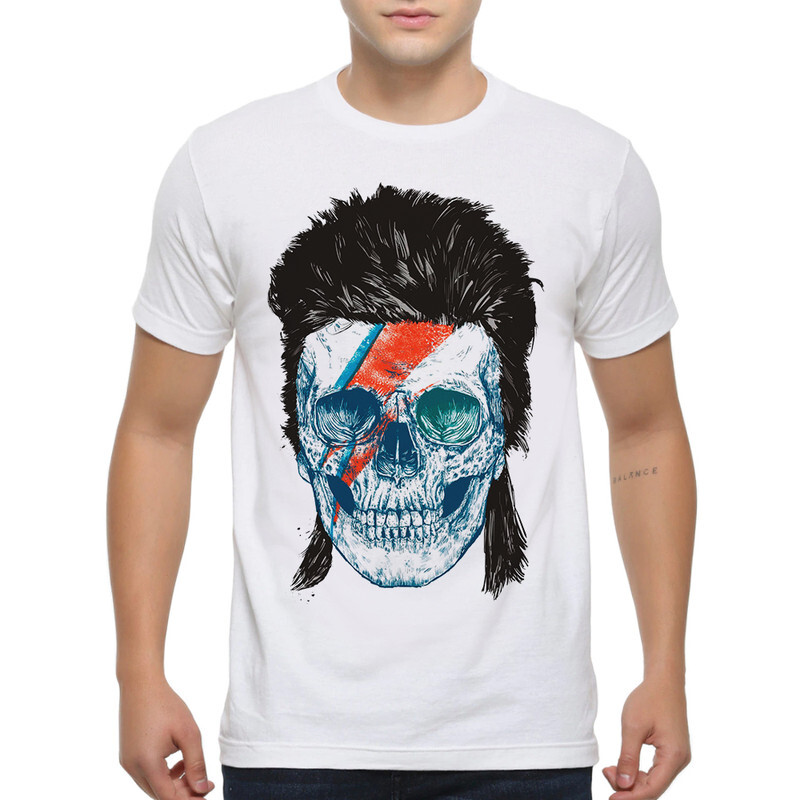 

Футболка мужская Dream Shirts Череп Дэвид Боуи 357185222 белая M, Череп Дэвид Боуи 357185222