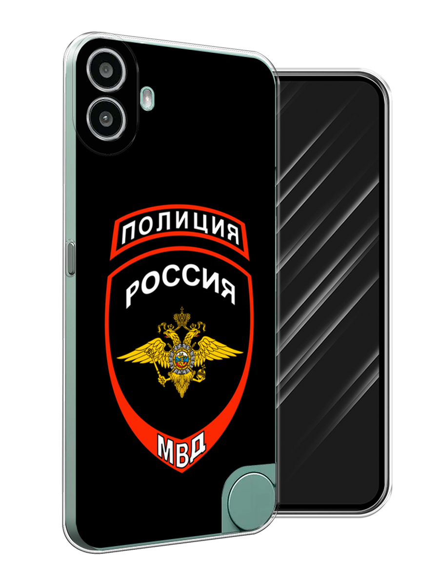 Чехол Awog на CMF Phone 1 "Полиция шеврон" 3300450-1 черный,  красный,  белый