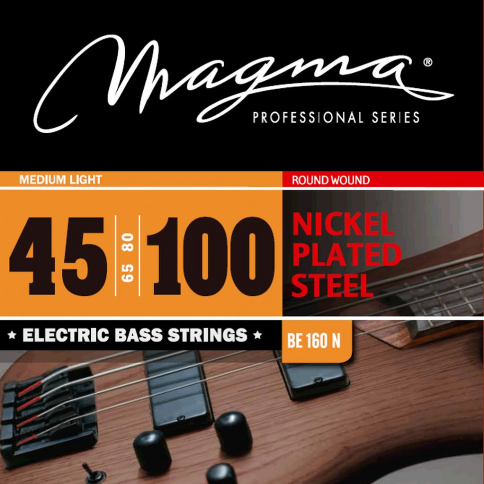 

Комплект струн для бас-гитары 45-100 Magma Strings BE160N, BE160N