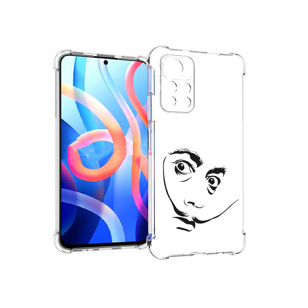

Чехол MyPads Tocco для Xiaomi Poco M4 Pro 5G мужчина с длинными усами (PT200061.301.487), Прозрачный, Tocco