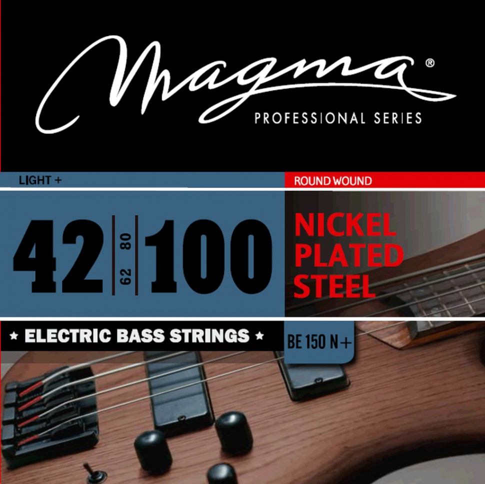 

Комплект струн для бас-гитары 42-100 Magma Strings BE150N+, BE150Nplus