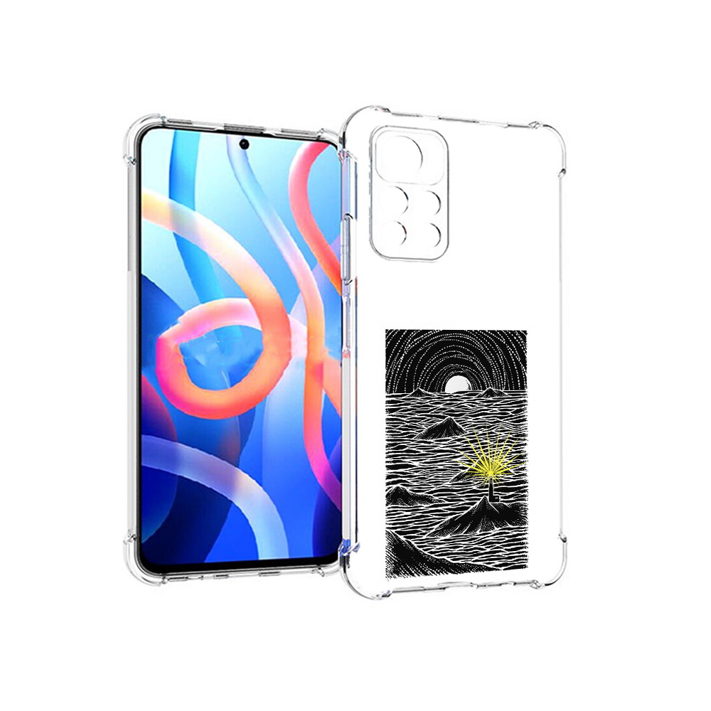 

Чехол MyPads Tocco для Xiaomi Poco M4 Pro 5G маяк в черно белом море (PT200061.301.460), Прозрачный, Tocco