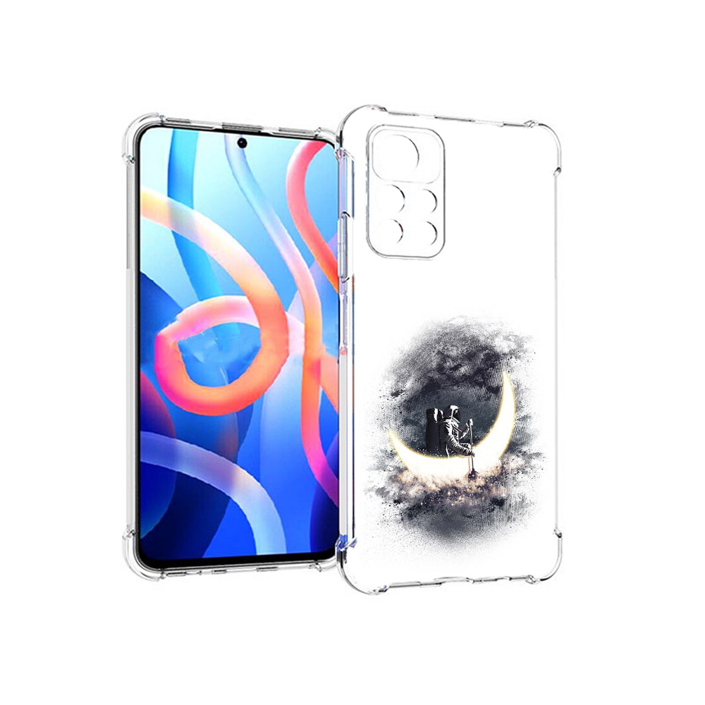 

Чехол MyPads Tocco для Xiaomi Poco M4 Pro 5G лунный путешественник (PT200061.301.448), Прозрачный, Tocco