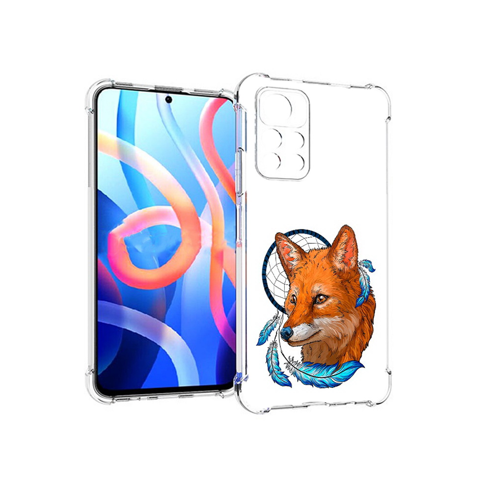 

Чехол MyPads Tocco для Xiaomi Poco M4 Pro 5G лиса и ловец снов (PT200061.301.438), Прозрачный, Tocco