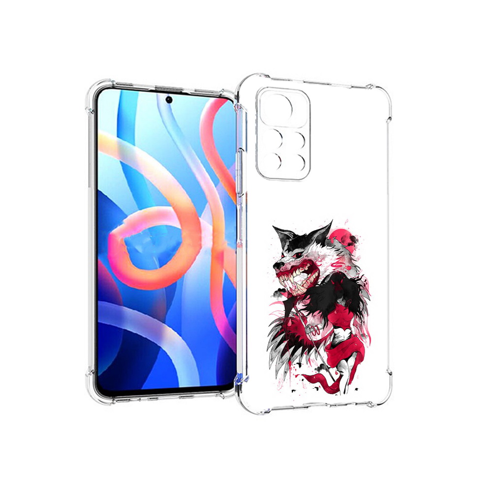 

Чехол MyPads Tocco для Xiaomi Poco M4 Pro 5G красная шапочка (PT200061.301.410), Прозрачный, Tocco