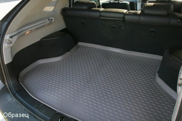 

Коврик в багажник с бортиком, полиуретан черный, для Toyota Harrier (2003-2013)