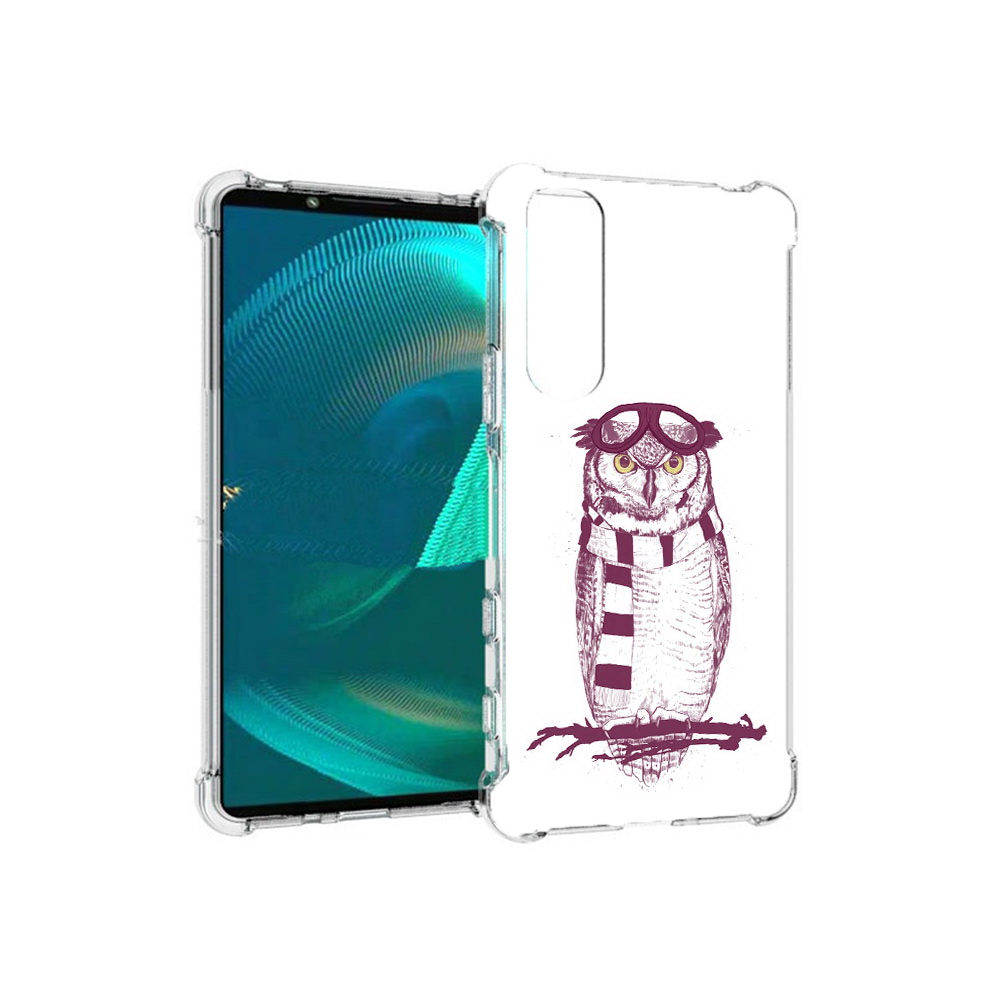 

Чехол MyPads Tocco для Sony Xperia 5 III сова-летчик (PT172137.231.612), Прозрачный, Tocco