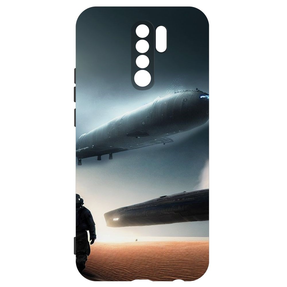 

Чехол-накладка Софт Пора лететь для Xiaomi Redmi 9, Черный