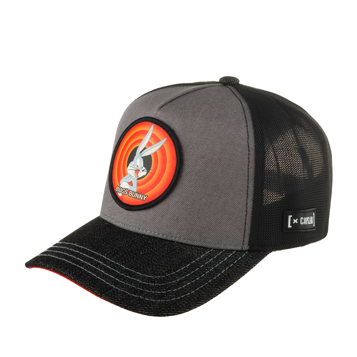 

Бейсболка унисекс CAPSLAB CL/LOO10/PCT/VBU Looney Tunes Bugs Bunny серая/черная, Серый;черный, CL/LOO10/1/PCT/VBU Looney Tunes Bugs Bunny