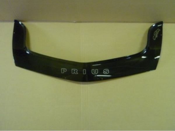 Дефлектор капота с надписью черный для Toyota Prius (2003-2011)
