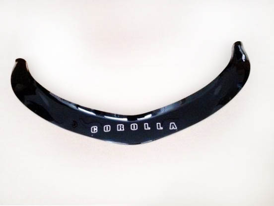 Дефлектор капота с надписью черный для Toyota Corolla (2012-2022)