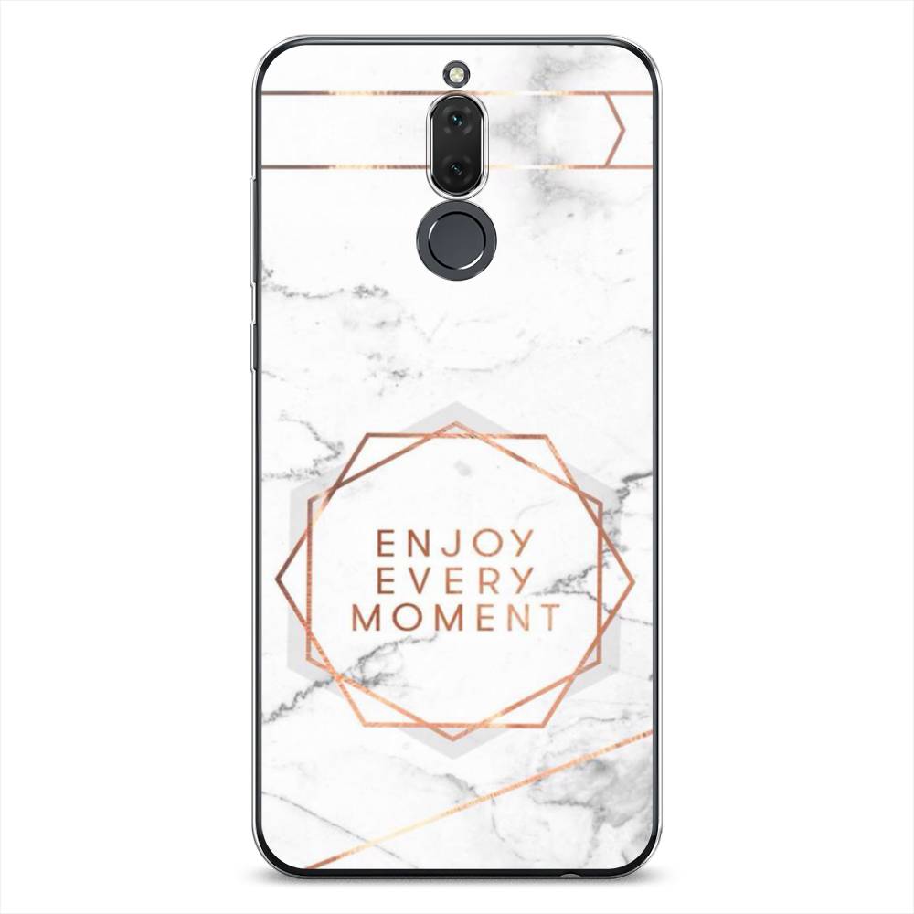 

Чехол Awog на Huawei Nova 2i/Mate 10 Lite "Enjoy every moment мрамор", Белый;розовый;серый, 6120550-7