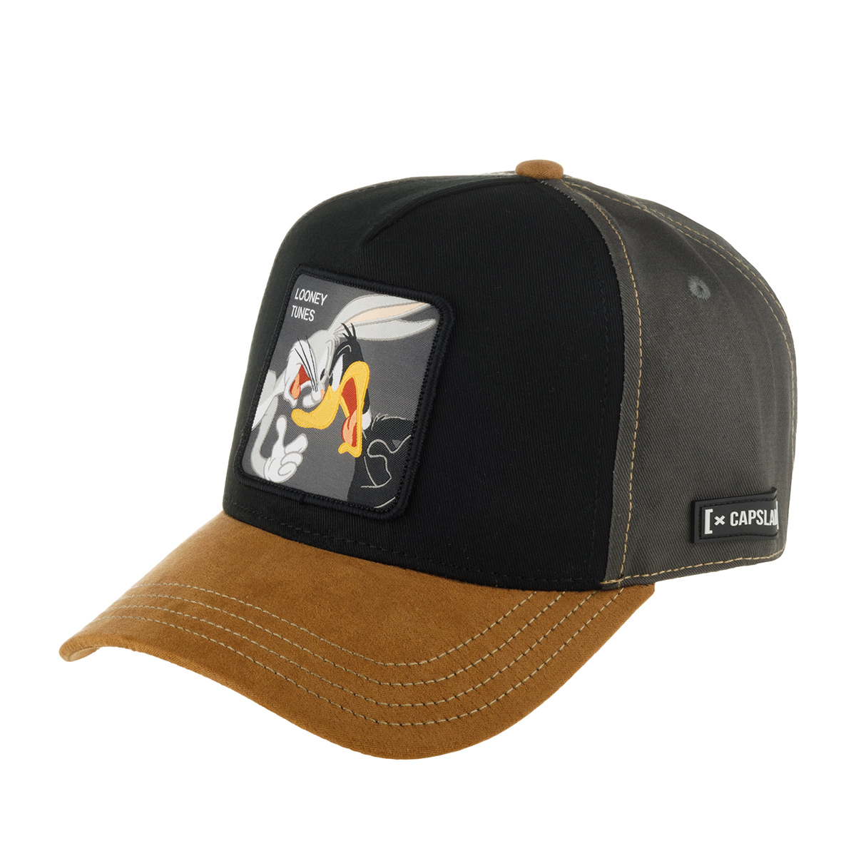 

Бейсболка унисекс CAPSLAB CL/LOO10/CT/BAD Looney Tunes черная/светло-коричневая, Черный;коричневый, CL/LOO10/1/CT/BAD Looney Tunes Daffy Duck and Bugs Bunny