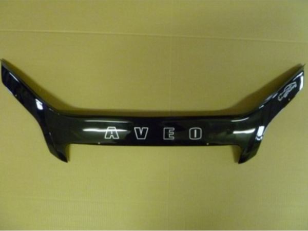 

Дефлектор капота с надписью черный для Chevrolet Aveo Седан (2006-2012)