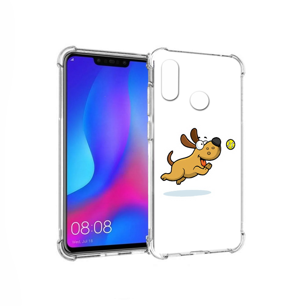 

Чехол MyPads Tocco для Huawei Nova 3 пёсик (PT115710.27.563), Прозрачный, Tocco