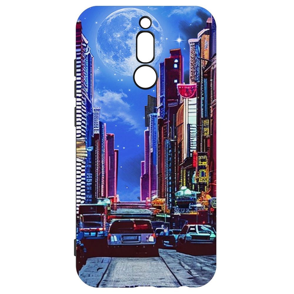 Чехол-накладка Софт Ночной город для Xiaomi Redmi 8