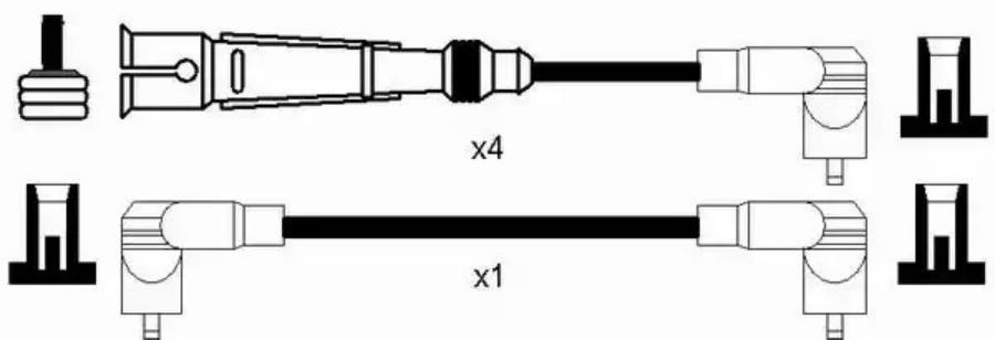 

NGK-NTK 8618 Провод высоковольтный VW T4 2,5 mot.APL AVT AET 1шт