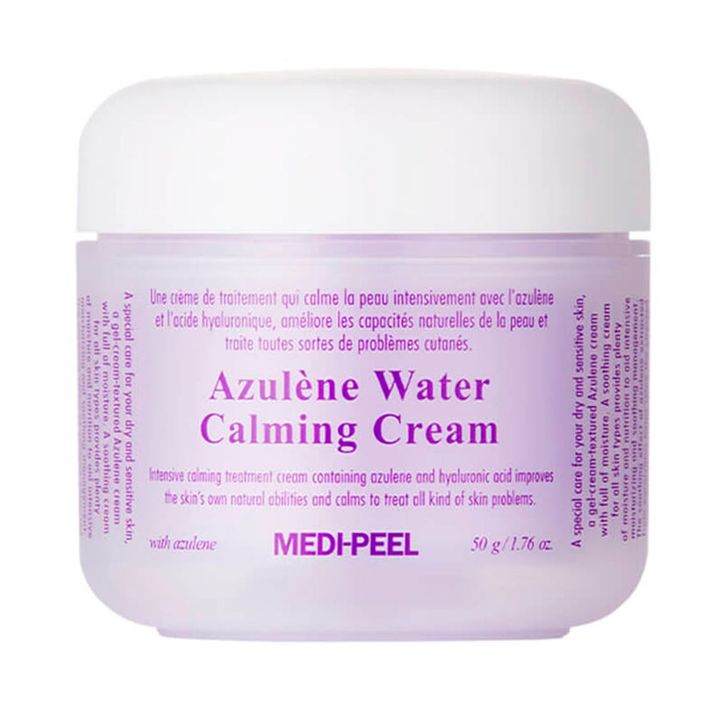 фото Легкий успокаивающий гель-крем для лица с азуленом medi-peel azulene water calming cream