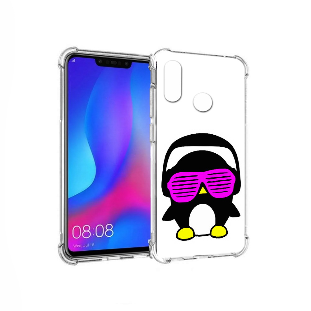 

Чехол MyPads Tocco для Huawei Nova 3 пингвин (PT115710.27.541), Прозрачный, Tocco
