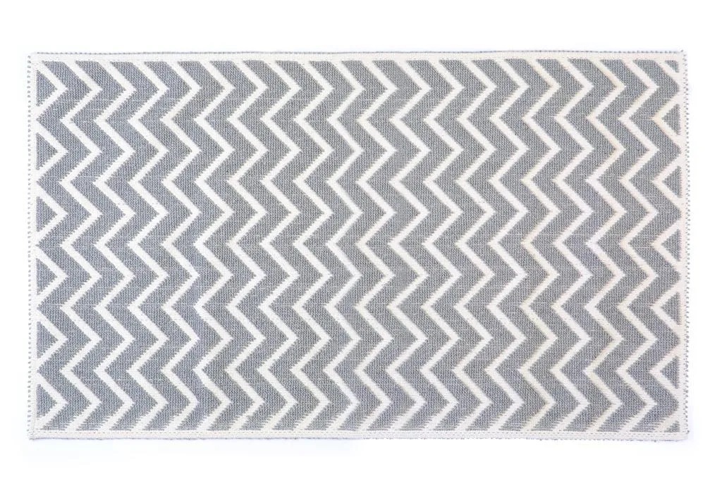 фото Коврик для ванной 40x60 см, alize, zigzag, серый, хлопок, zigzag-gray-40x60