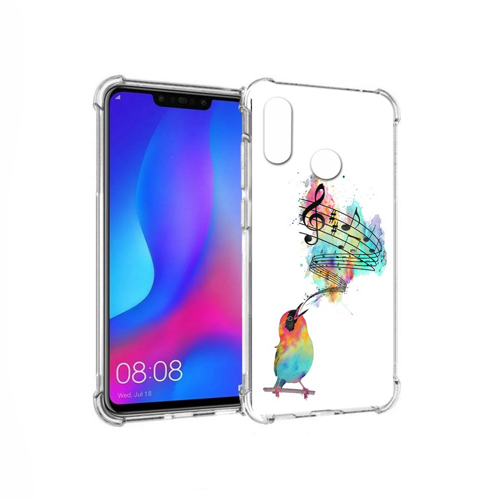 

Чехол MyPads Tocco для Huawei Nova 3 певчая птичка (PT115710.27.536), Прозрачный, Tocco