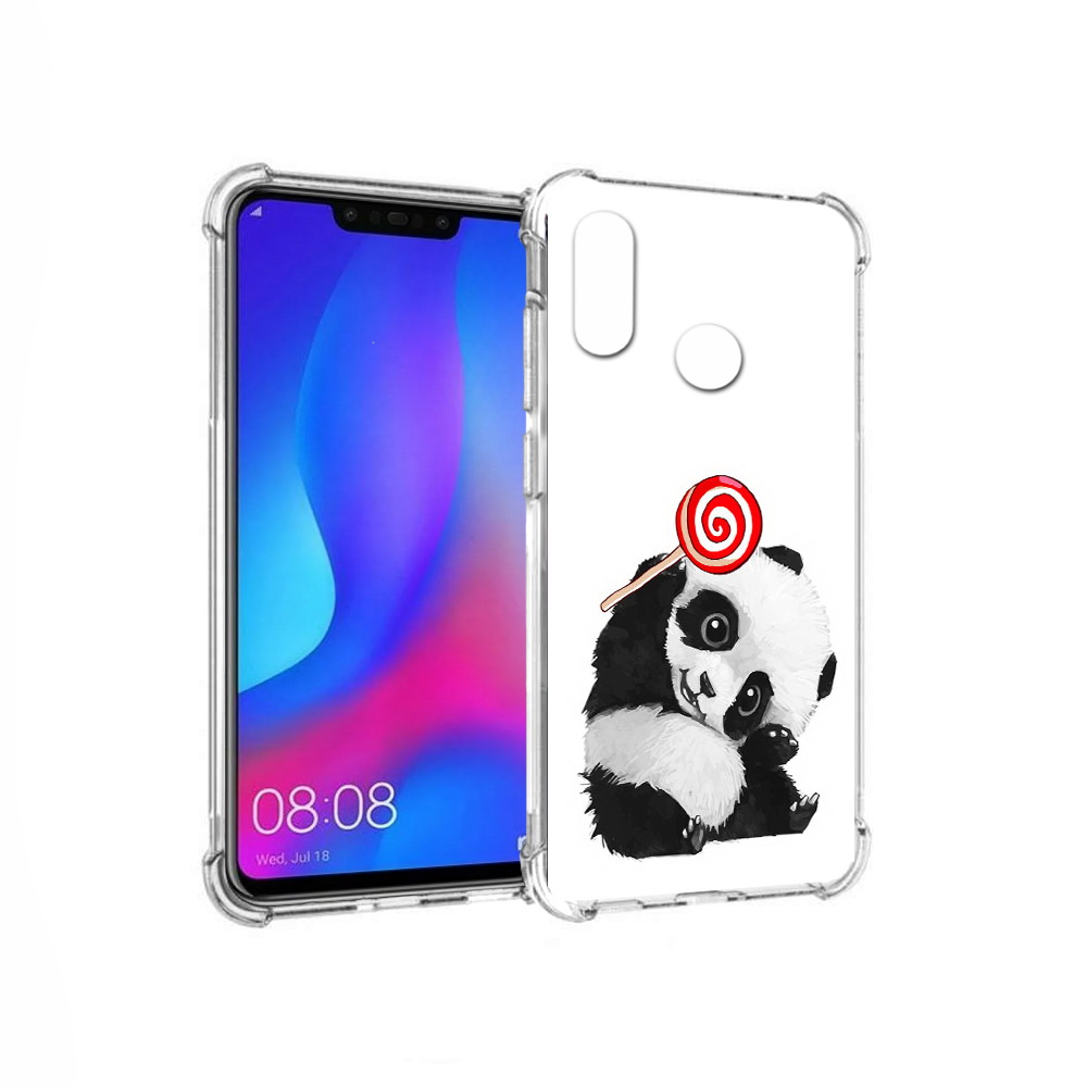 

Чехол MyPads Tocco для Huawei Nova 3 панда с леденцом (PT115710.27.534), Прозрачный, Tocco