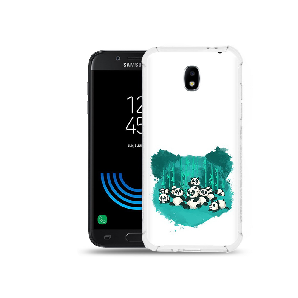

Чехол MyPads Tocco для Samsung Galaxy J5 (2017) нарисованные панды, Прозрачный, Tocco