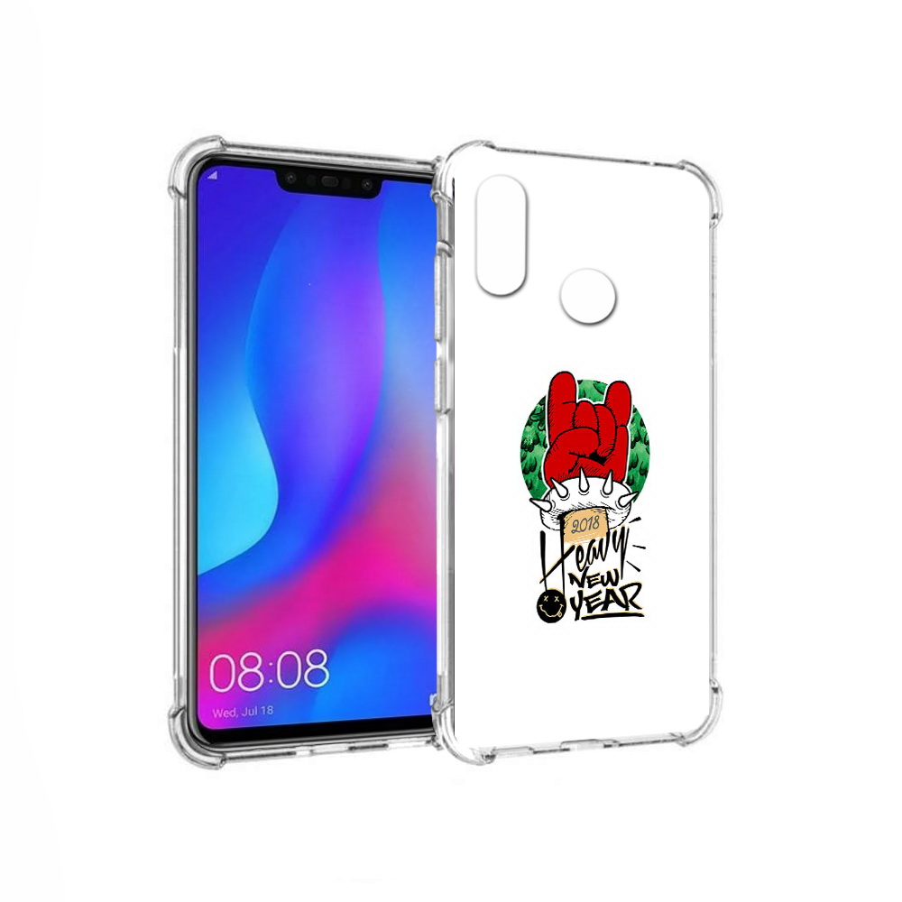 

Чехол MyPads Tocco для Huawei Nova 3 Гангстер новый год (PT115710.27.53), Прозрачный, Tocco