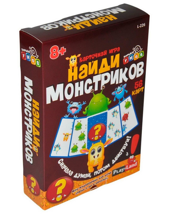 

Настольная игра Play Land Борьба IQ умов Найди монстриков L-211