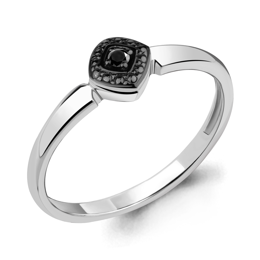 

Кольцо из белого золота с бриллиантом р. Aquamarine 963665Ч, 963665Ч_585_бз
