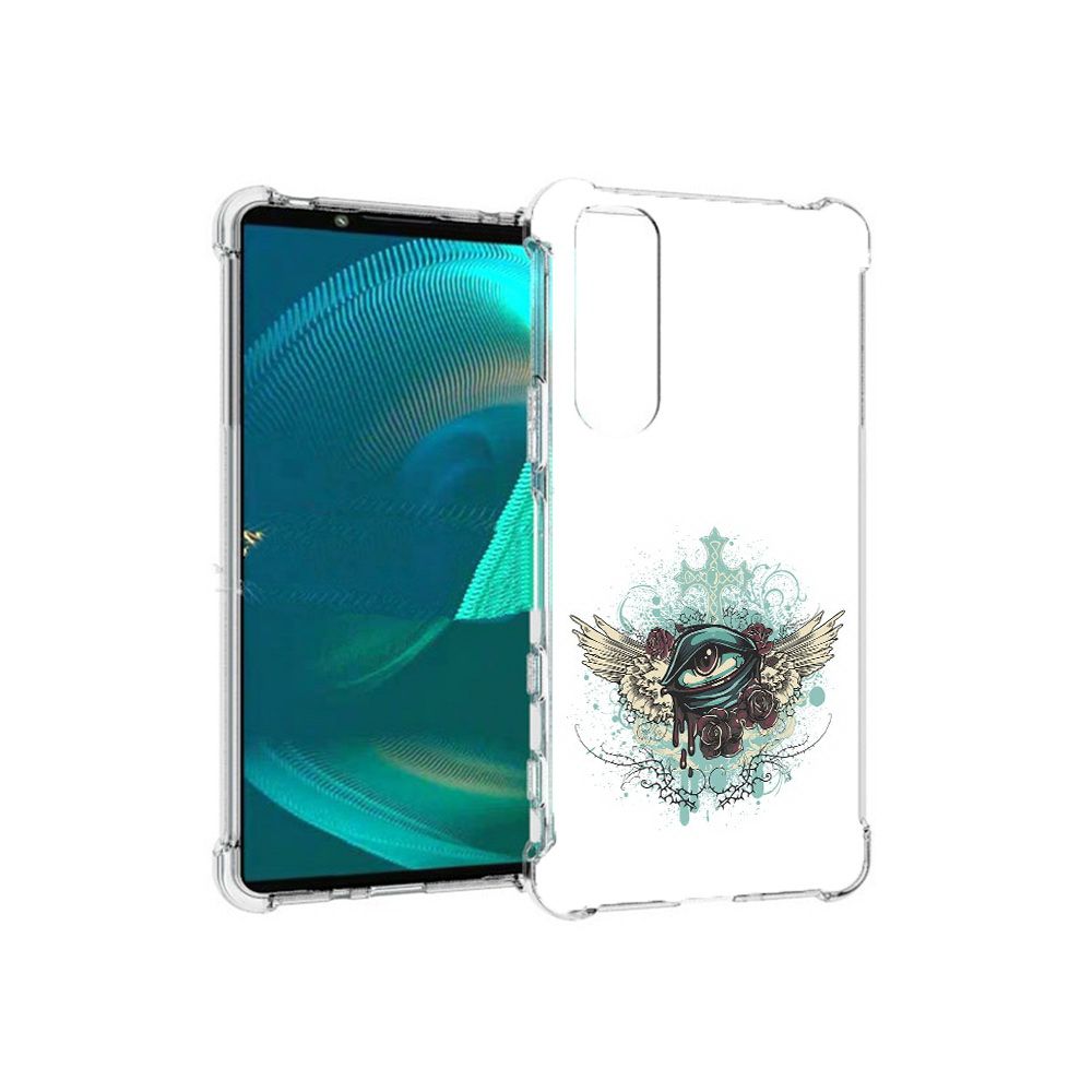 

Чехол MyPads Tocco для Sony Xperia 5 III плачущий глаз с крыльями (PT172137.231.544), Прозрачный, Tocco
