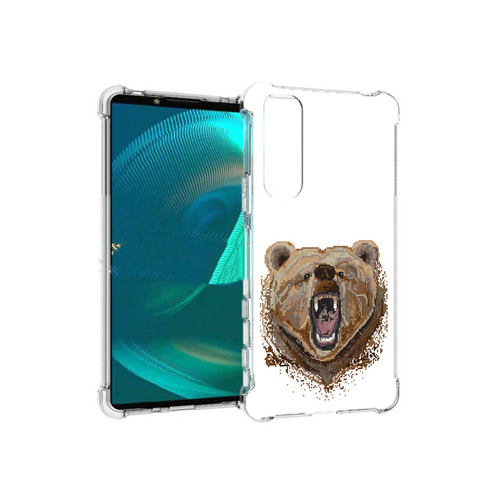

Чехол MyPads Tocco для Sony Xperia 5 III пиксельный медведь (PT172137.231.539), Прозрачный, Tocco