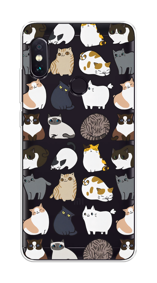 

Чехол на Xiaomi Redmi Note 5/Note 5 Pro "Милые котики", Прозрачный;белый;серый, 32750-1