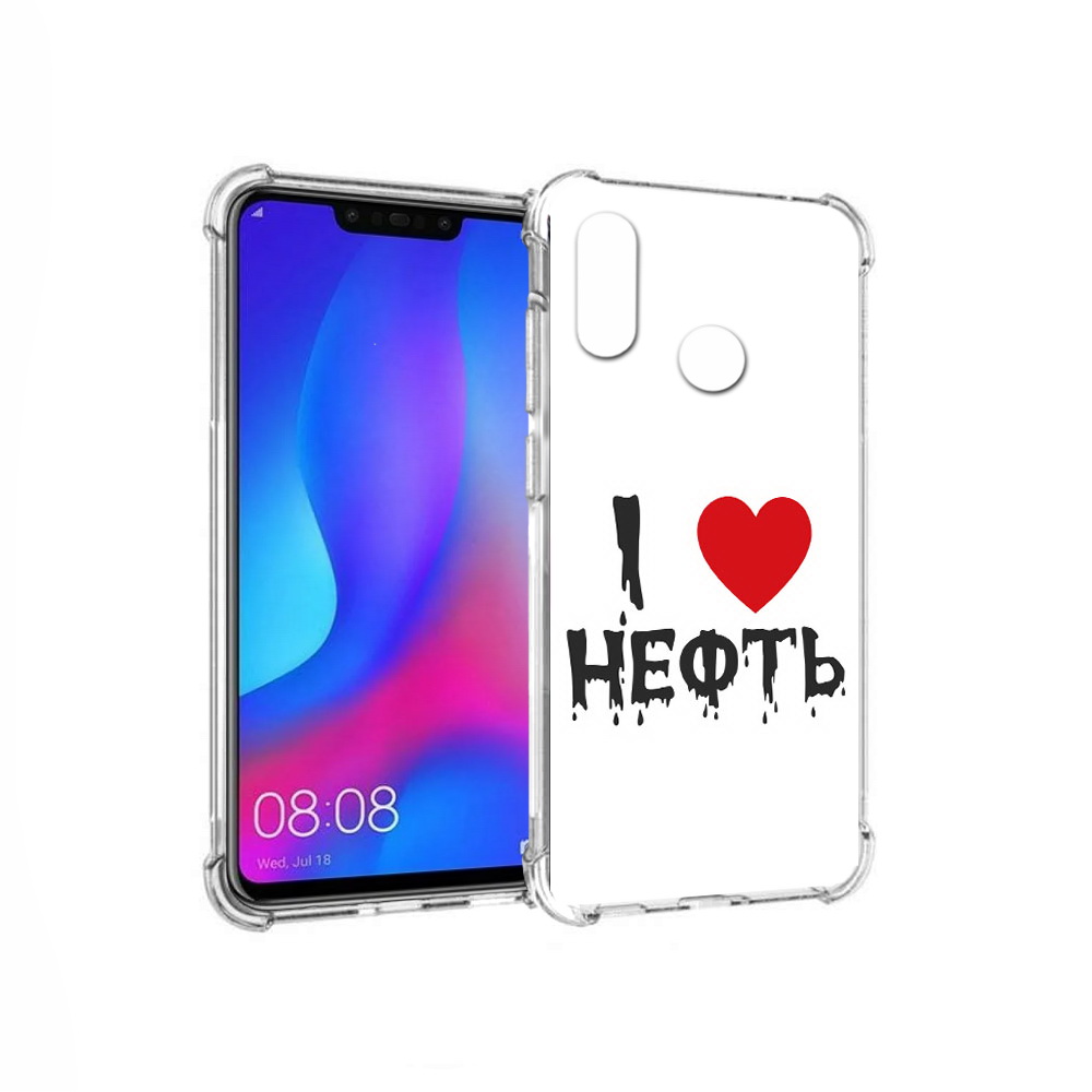 

Чехол MyPads Tocco для Huawei Nova 3 нефть (PT115710.27.522), Прозрачный, Tocco