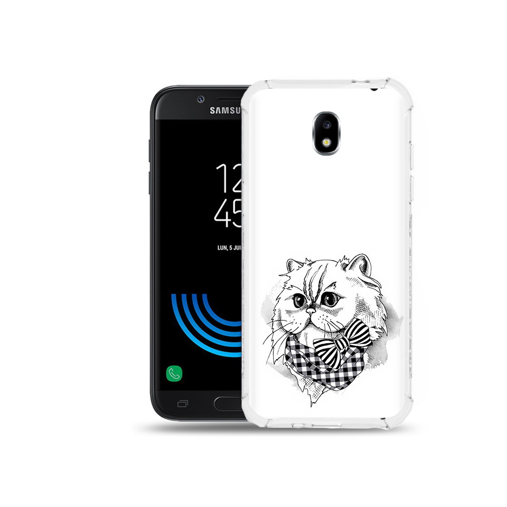 

Чехол MyPads Tocco для Samsung Galaxy J5 (2017) нарисованная красивая кошечка, Прозрачный, Tocco
