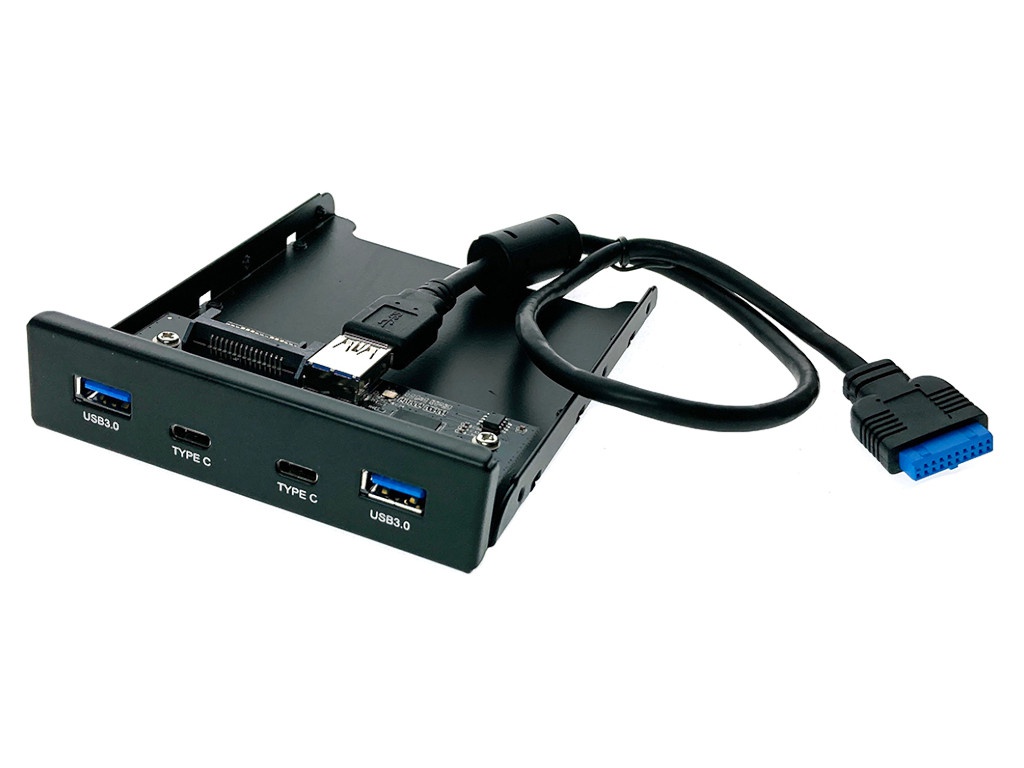 фото Планка на переднюю панель espada 2xusb type-c 3.0 + 2xusb 3.0 efl5001