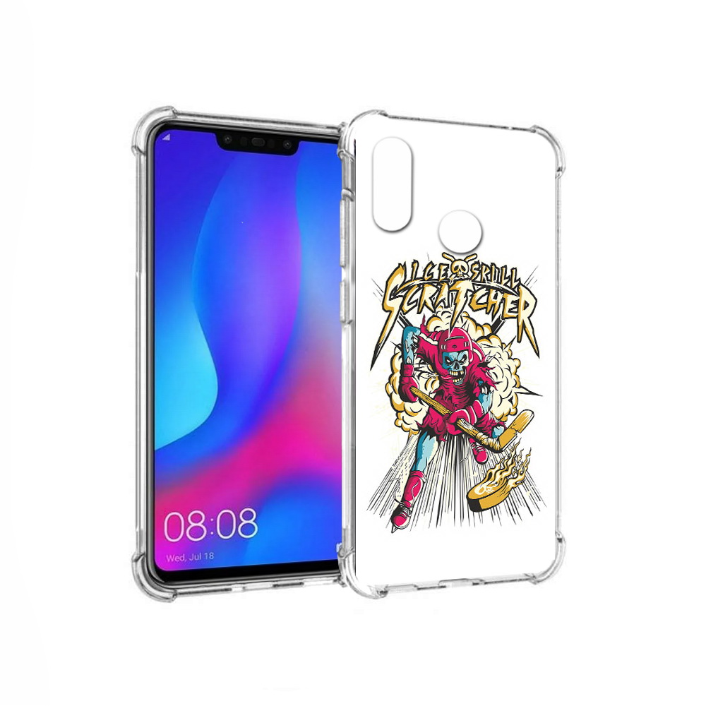 

Чехол MyPads Tocco для Huawei Nova 3 нарисованный скелет хоккеист (PT115710.27.514), Прозрачный, Tocco