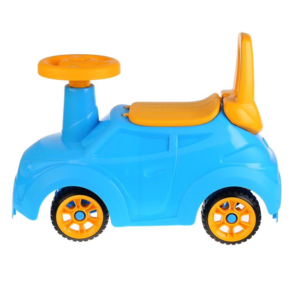 Каталка машина Крутышка со спинкой (голубая, красная) Н-431004