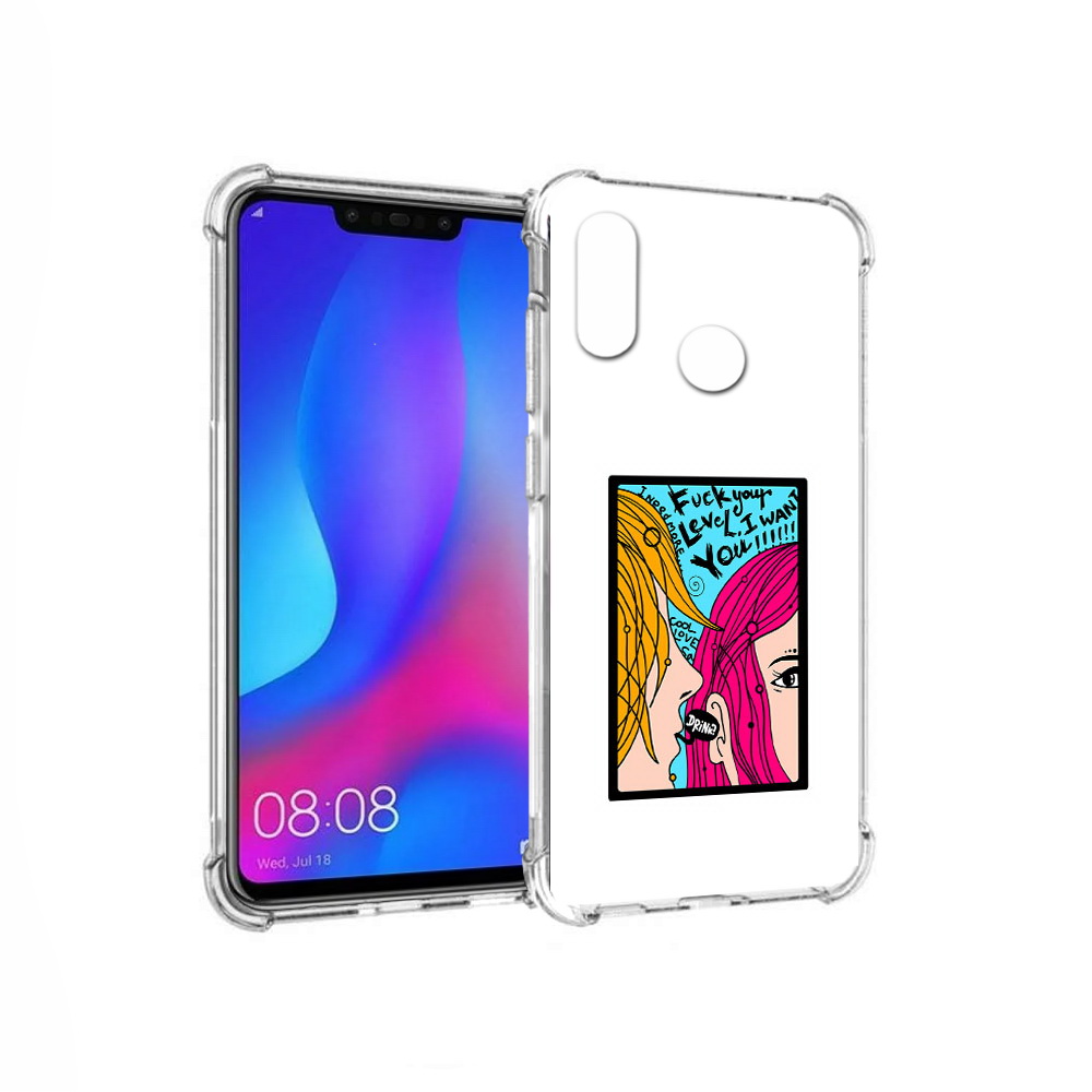 

Чехол MyPads Tocco для Huawei Nova 3 Выпьем (PT115710.27.51), Прозрачный, Tocco