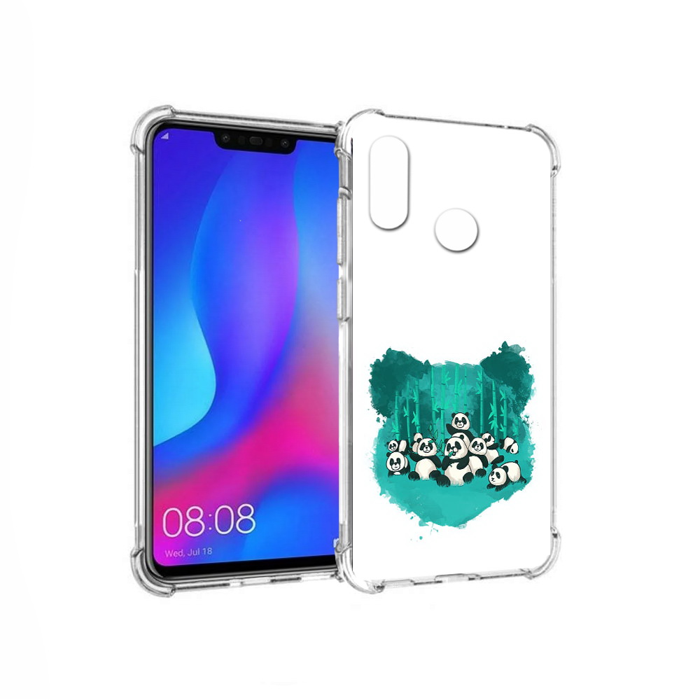 Чехол MyPads Tocco для Huawei Nova 3 нарисованные панды (PT115710.27.508)