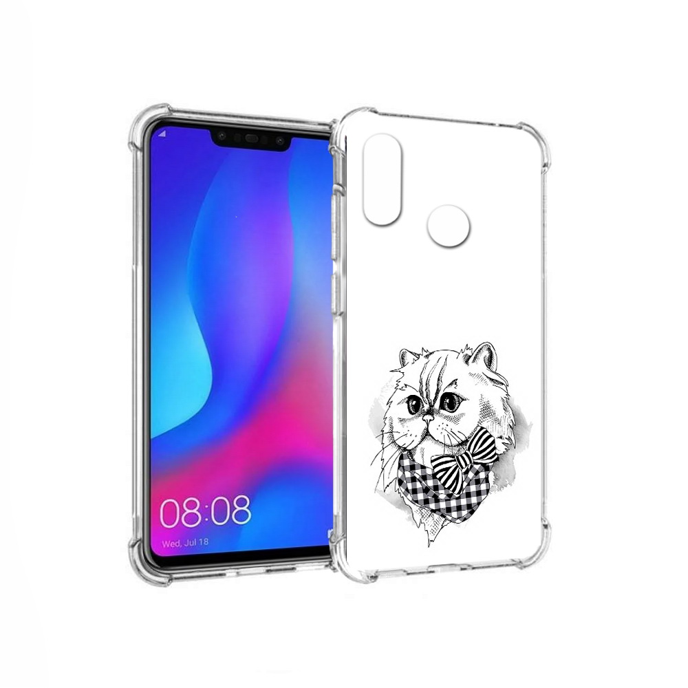 

Чехол MyPads Tocco для Huawei Nova 3 нарисованная красивая кошечка (PT115710.27.503), Прозрачный, Tocco