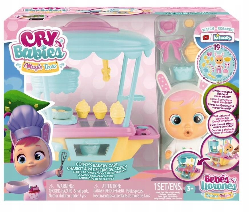 Игровой набор IMC Toys Cry Babies Magic Tears Пекарня Кони 80867 imc toys crybabies magic tears плачущий младенец с домиком и аксессуарами 3 шт